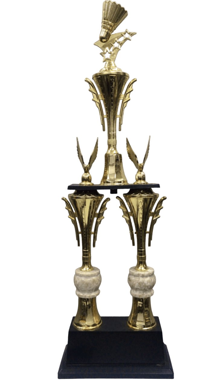 Piala Badminton Dua Kaki Murmer